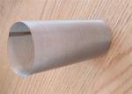 Silver Stainless Steel Woven Wire Mesh Screen Water Filter Tube Crimped Wire