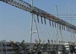 Strong Substation Structure ASTM A36 Angle Steel / Tubular Steel Pole Type