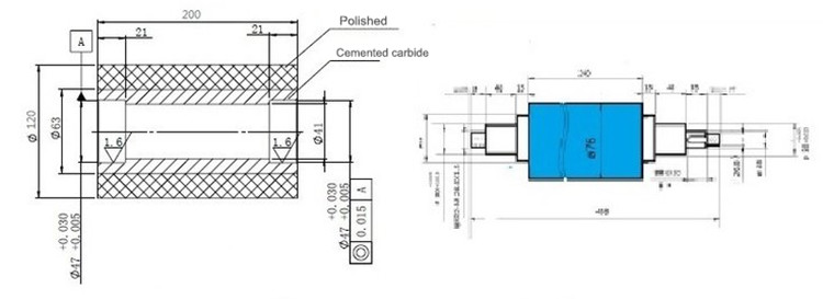 55mm 5CrW2Si Rolling Pelletizer Blades And Pelletizer Knife Production Of Biomass