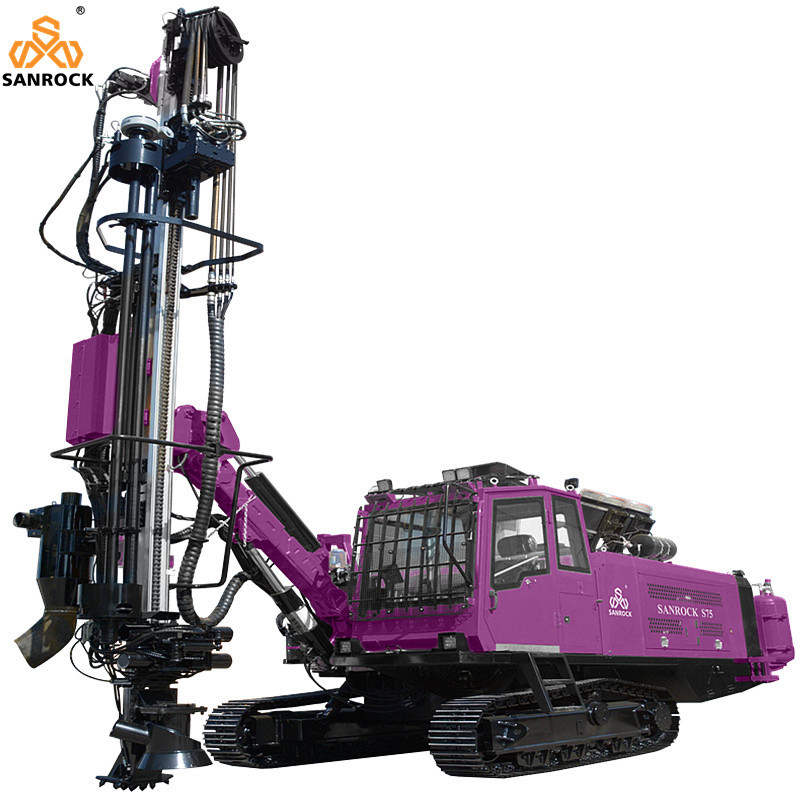 Crawler Mining Drilling Rig Rock Blast Hole Drilling Machine 264KW Diesel Integrated Hydraulic Drilling Rig