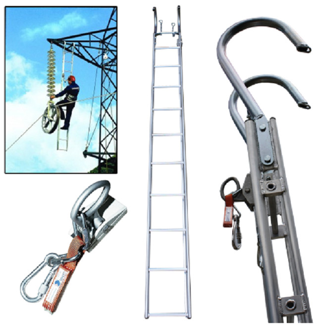 2.5m Transmission Line Stringing Tools Ladder Hook Suspension Ladder