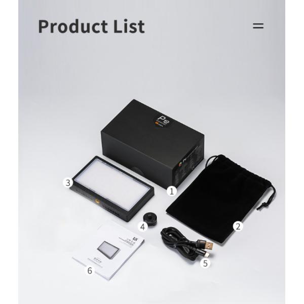 3200k Rgb HS-P12 Pocket Led Video Light 15 Light Effects Mobile APP Control