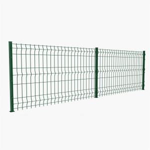 Wholesale Galvanized Steel Metal Mesh Security Fencing PVC Coated 3D Bending Curved Garden Farm from china suppliers