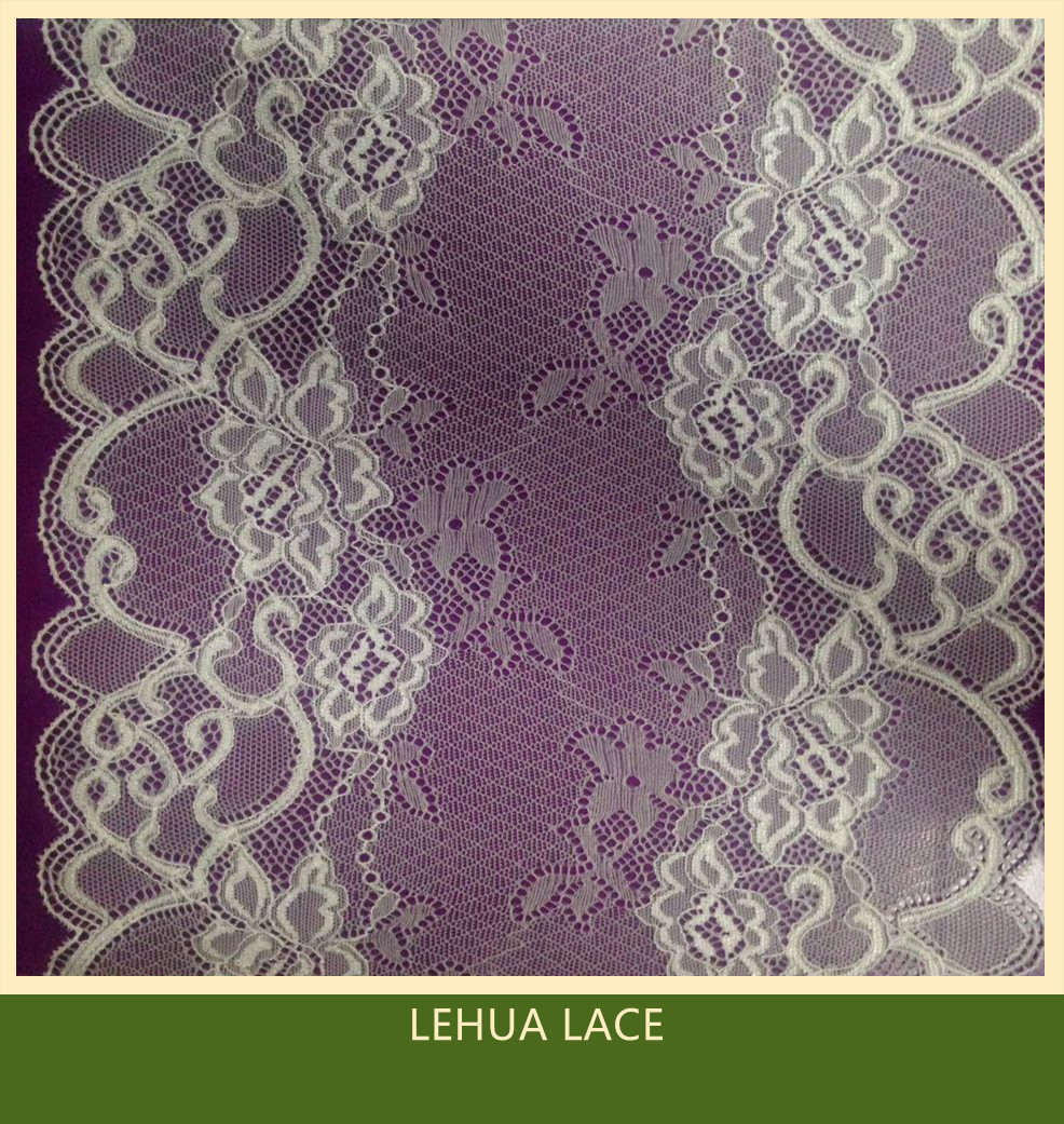 Hot Selling and nice quality Nylon Spandex Stretchy Brazil Lace from China