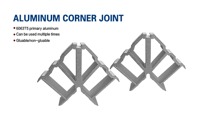 Solid Aluminium Accessories Fittings for Casement Windows and Doors in Home Office