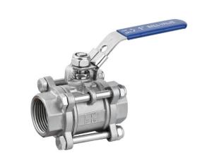 Wholesale 3 Piece Locking Stainless Steel Ball Valves , Full Bore 1000 WOG Ball Valve from china suppliers