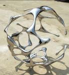 Contemporary Outdoor Garden Ornaments Stainless Steel Sculpture For Public