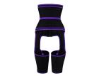 Waist Thigh Butt Trainer Purple Two Loop Belts Belly And Thigh Trimmer