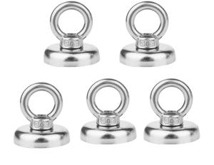 Wholesale Kellin Neodymium Pot Magnet with Eyebolt Strong Pulling Force Round Neodymium Fishing Magnet Super Magnetic Fishing from china suppliers