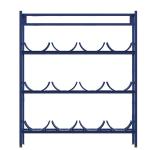 Engine Oil Barrel Knocked Down Metal Display Racks For Garage