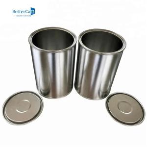 Wholesale Small Empty Paint Tin Cans 500ml Round Corrosion Resistant With Lever Lid from china suppliers
