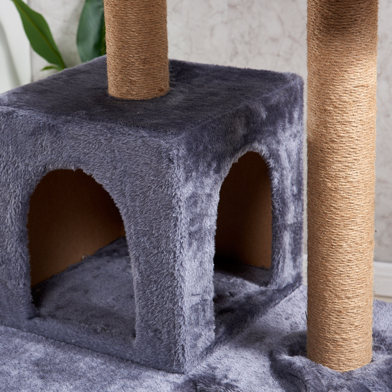 Cats Original Design Faux Fur Rope Big Cat Tree Scratch Post As Phot
