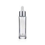 30ml Clear Slim Straight Glass Serum Dropper Bottle For Skin Care Essential Oils