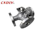 3 Way Ball Valve Stainless Steel Direct Mounting Pad for Motor Actuators