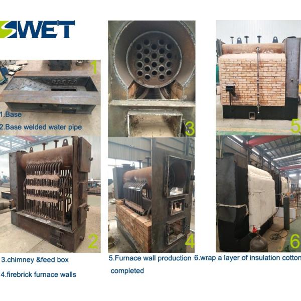 Environmentally friendly 400kg biomass hot water boiler for hotel