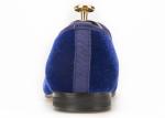 Motif Blue Mens Velvet Dress Slippers , Burgundy Loafers Mens Buckle Dress Shoes