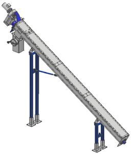 Wholesale 5200mm Length 1.5kw Inclined Screw Conveyor from china suppliers