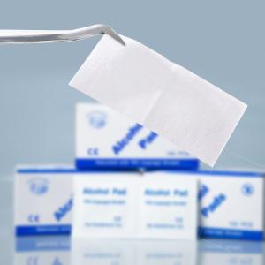 Wholesale Disposable 70% Alcohol Disinfection Cotton Piece 100 Pcs/Box from china suppliers