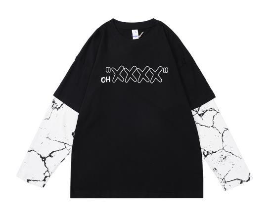 Oem Apparel Manufacturers 230GSM 100% Cotton Men'S Oversized Print Double Long
