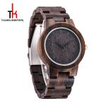 Red Sandal Wooden Wrist Watch Wood Face Watch With Your Logo