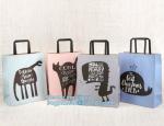 wholesale cosmetic eco-friendly luxury shopping bags paper carrier bags with
