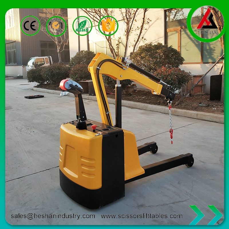 Electric Mobile Pickup Electric Floor Crane 1 Ton For Warehouse