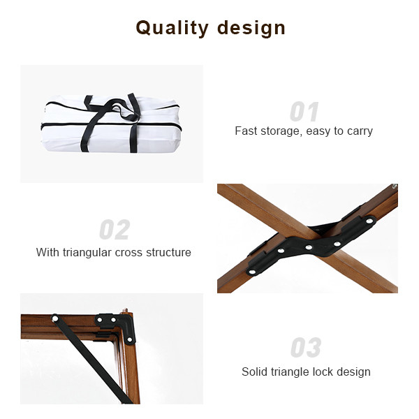 Folding Wooden Metal Folding Camping Table Octangle Picnic Table Camping