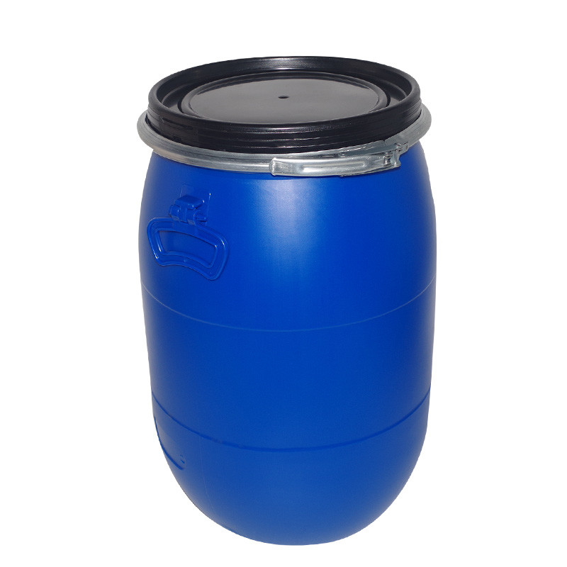 Cylindrical High Density Polyethylene Barrel 210Liters 55gal Blue Chemical Barrel