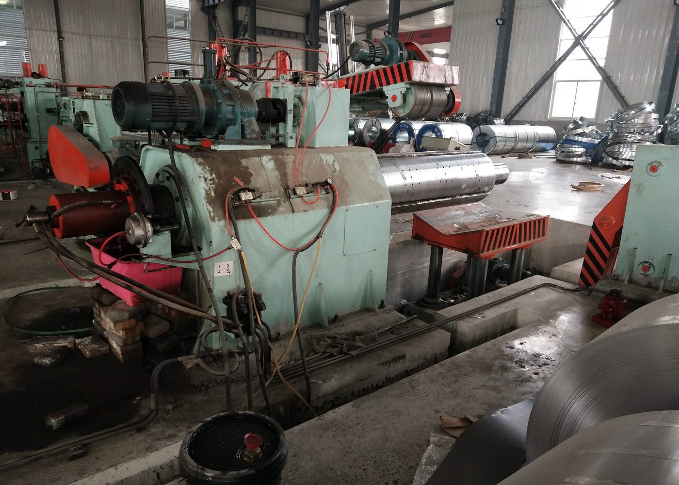 High Speed Steel Coil Slitting Process 220KW Customized Color CE Standard