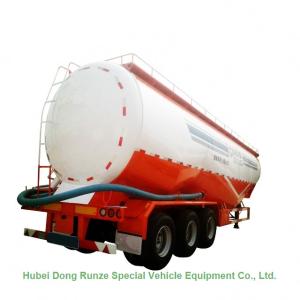 Wholesale Tri Axle Steel Tank Semi Trailer For Dry Bulk Cement Delivery 80Ton 65000L from china suppliers