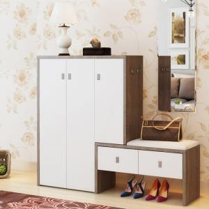 Wholesale Waterproof Wear Resisting Wooden Shoe Cupboard White Shoe Storage Cabinet from china suppliers