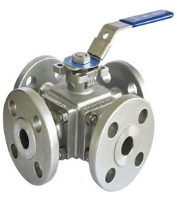 Wholesale CF8M CF8 WCB Full Port 4 Way Flanged Ball Valve 1/2&quot;-4&quot; 150LB 300LB from china suppliers
