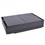 Black Chromed Steel Charcoal Camping Barbecue Grill Mini Foldable 86X33.5X43cm