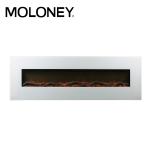 128cm Wall Mount Electric Fireplace Modern Wall-Hung Heater Traditional