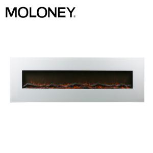 Wholesale 60inch White Painted Glassmodern Electric Fires Wall Mounted Classic Flame from china suppliers