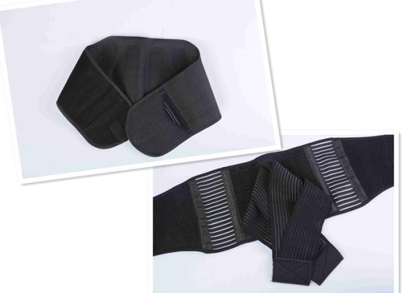 Black Protection Sports Fitness Belt / Lumbar Sacral Support Belt Eliminate