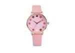 Quartz Women Custom Logo Genuine Leather Wrist Watch Stainless Steel Back
