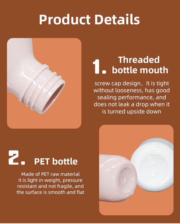Mono PET Plastic Lotion Dispenser Bottle 150ml 300ml 400ml 500ml