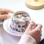 250ml Porcelain Cup Latte Mugs Ceramic Tasse Taza Cafe Coffee Occasion Business