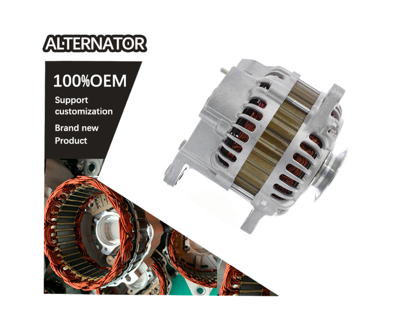Alternator 12V 115A 1E300-64010 1E300-64011 1E300-64012 3P201-64011 A3TB4379 A3TB6891 17248669 3P201-64012 05741724