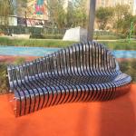 High end 2500mm 201 Stainless Steel Garden Benches