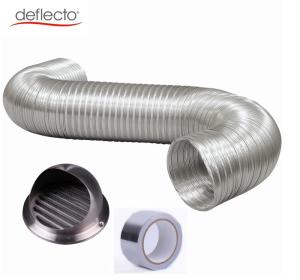 Wholesale Aluminum Semi Rigid Flexible Duct / Stainless Steel Round Air Vent Covers from china suppliers