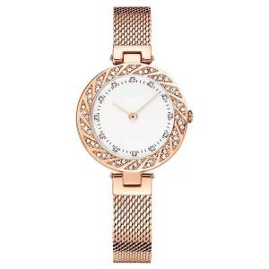 Wholesale Diamond Fashion Wrist Watch Bezel Drill Mesh Belt Ladies Watch from china suppliers