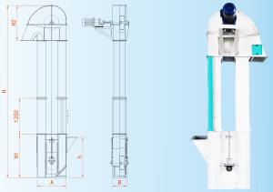 Wholesale TDTG Series Quick Speed Vertical Bucket Elevator For Rice Mill Long Working Life from china suppliers