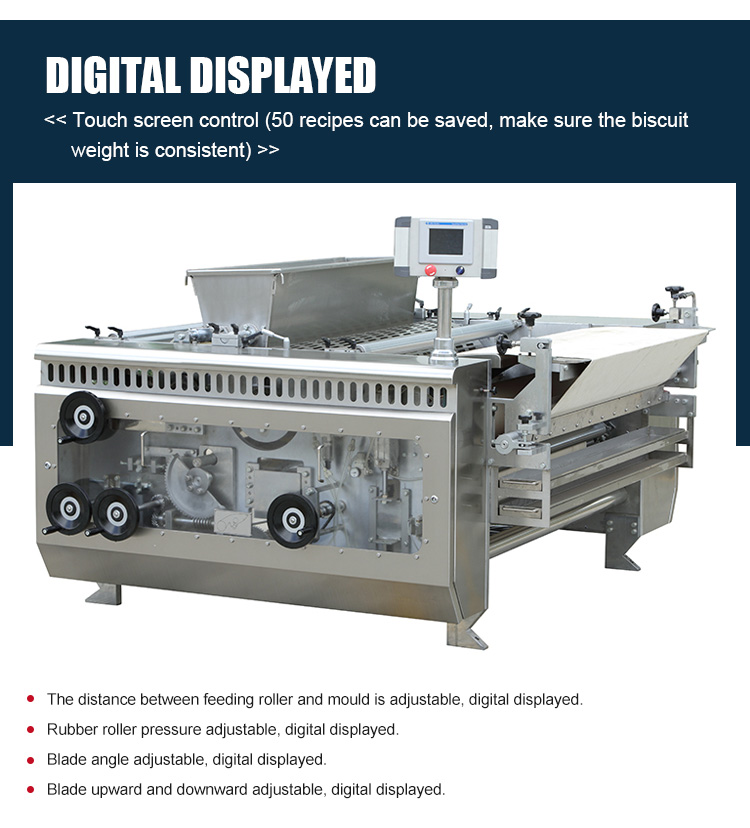 New Soft Biscuit Forming Machine Horizontal Biscuit Cookie Rotary Moulder