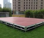 Aluminum Outdoor Movable Stage Platform , Portable DJ Stage Outdoor Adjustable