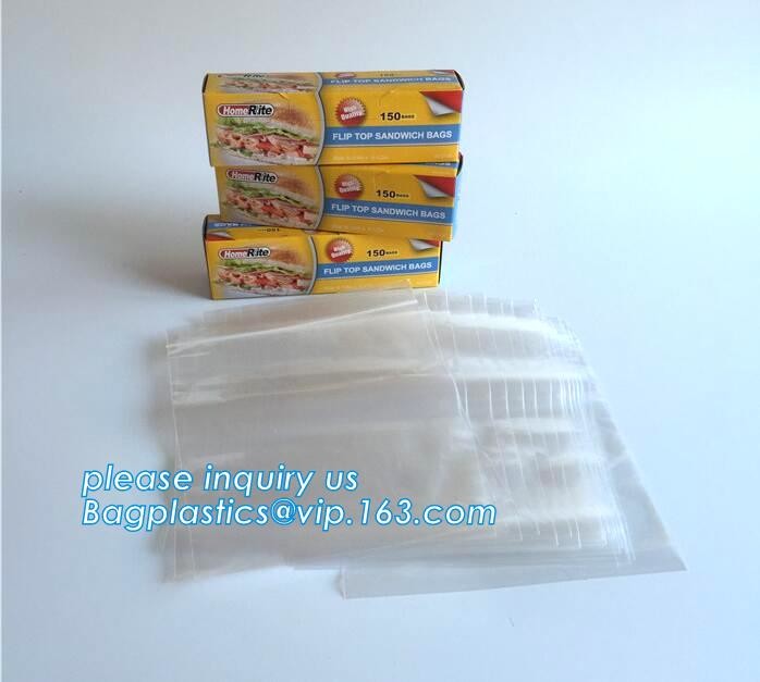 packing clear bag LDPE transparent custom printed zipper bags plastic k bag, transparent custom printed zip