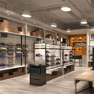 Wholesale T5 LEDShoe Store Display Furniture Powder Coating Monomer Design from china suppliers