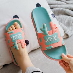 Wholesale Summer Cute Animal Elk PVC Bedroom Slipper For Kids from china suppliers