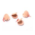 Round Castanets Wooden Music Set Baby Instrument Teaching Aids Kids